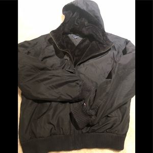 Tommy Hilfiger fleece hooded jacket size large